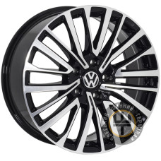 Replica VV18515 8x18 5x120 ET45 DIA65.1 Gloss Black Machined Face (Черный глянцевый полированное лицо)