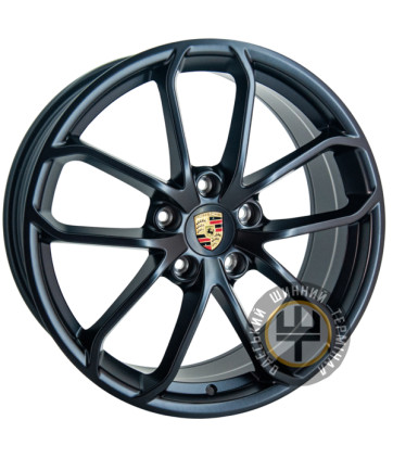 Replica Porsche A419F 8.5x20 5x130 ET50 DIA71.56 Black Matt (Черный матовый)
