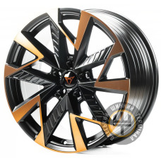 Replica CUP0443 8x18 5x112 ET42 DIA57.1 Satin black with bronze face