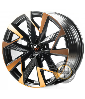 Replica CUP0443 8x18 5x112 ET42 DIA57.1 Satin black with bronze face
