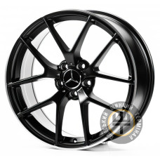Replica MR164 8x19 5x112 ET34 DIA66.45 Satin black lip polish