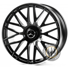 Replica MR811 8.5x20 5x112 ET34.5 DIA66.45 Satin black lip polish