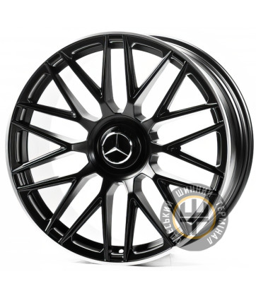 Replica MR811 8.5x20 5x112 ET34.5 DIA66.45 Satin black lip polish