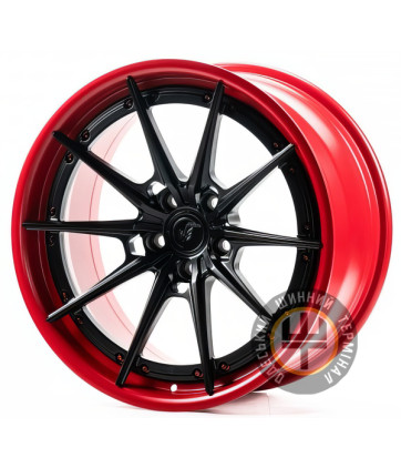 WS FORGED WS-043C 9.5x19 5x112 ET20 DIA66.45 Satin black red lip