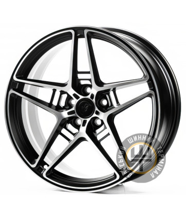 WS FORGED WS-031C 8.5x19 5x112 ET40 DIA66.45 Satin black with machined face