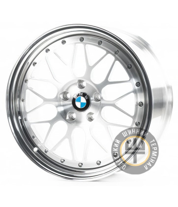 WS FORGED WS-B01C 9.5x19 5x120 ET22 DIA72.5 Silver lip polish