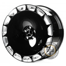 WS FORGED WS-MR037C 9.5x21 5x112 ET33 DIA66.45 Gloss Black W/Milled Spoker
