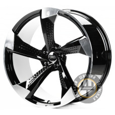 WS FORGED WS-A003C 10x22 5x112 ET26 DIA66.5 Gloss Black Machined Face (Черный глянцевый полированное лицо)