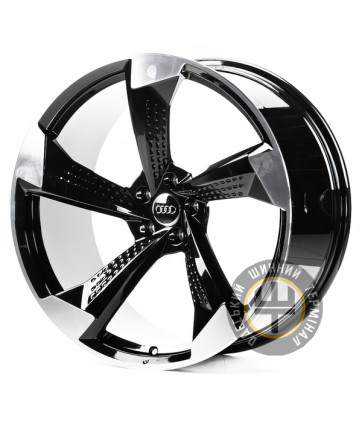 WS FORGED WS-A003C 10x22 5x112 ET26 DIA66.5 Gloss Black Machined Face (Черный глянцевый полированное лицо)