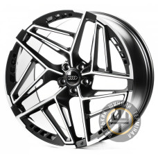WS FORGED WS-A002C 10.5x22 5x112 ET25 DIA66.45 Satin black with machined face