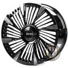 WS FORGED WS-LR22C 9.5x22 5x120 ET42.5 DIA72.4 Gloss black with dark machined face