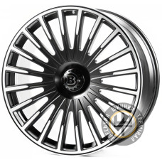 Replica FORGED LR-5C 10x24 5x120 ET38 DIA72.4 Satin black with machined face
