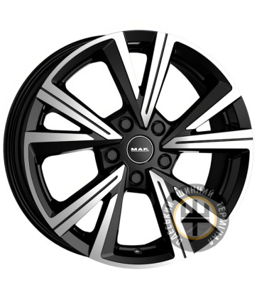 Mak QVARZ 7.5x18 5x112 ET42 DIA76 Gloss Black (Черный глянец)