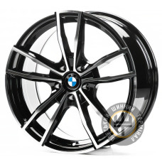 Replica B5574 8x18 5x112 ET25 DIA66.5 Gloss Black Machined Face (Черный глянцевый полированное лицо)