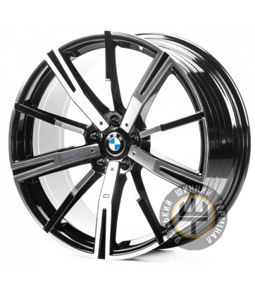 Replica B651 8.5x20 5x112 ET25 DIA66.45 Gloss Black Machined Face (Черный глянцевый полированное лицо)