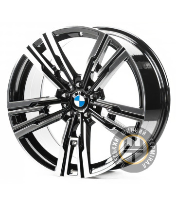 Replica B166 8.5x19 5x112 ET26 DIA66.45 Gloss Black Machined Face (Черный глянцевый полированное лицо)