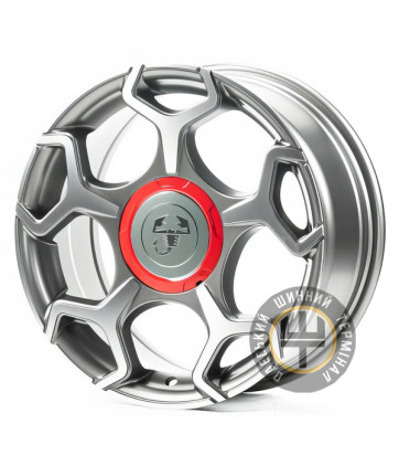 Replica FT5366 7x16 4x98 ET38 DIA58.1 Satin graphiIte with machined face