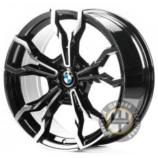 Replica B695 8x19 5x112 ET32 DIA66.5 Gloss Black Machined Face (Черный глянцевый полированное лицо)