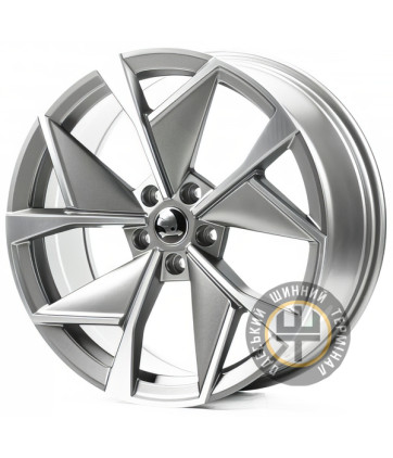 Replica SK19836 8x19 5x112 ET38 DIA57.1 Satin graphiIte with machined face