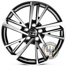 Replica TY3136 8x18 5x114.3 ET50 DIA60.1 Черный с алмазной механической обработкой лицевой поверхности