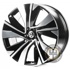 Replica VV3336 9x21 5x112 ET34 DIA57.1 Черный с алмазной механической обработкой лицевой поверхности