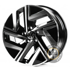Replica VV3308 7x17 5x112 ET46 DIA57.1 Черный с алмазной механической обработкой лицевой поверхности