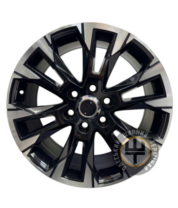 Replica CT-2506 8.5x20 6x139.7 ET50 DIA95.1 Черный с алмазной механической обработкой лицевой поверхности