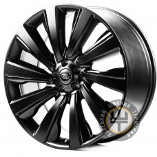 Replica LR01 9.5x23 5x120 ET42.5 DIA72.6 черный матовый с полированной спицей и ободом