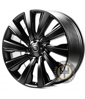 Replica LR01 9.5x23 5x120 ET42.5 DIA72.6 черный матовый с полированной спицей и ободом