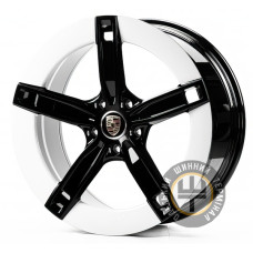 Replica PR350 11.5x21 5x130 ET66 DIA71.6 Белый Перламутр чёрные спицы