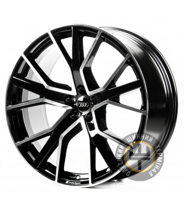 Replica A215 10x22 5x112 ET21 DIA66.6 Machine black