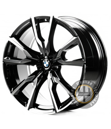 Replica B594 10.5x22 5x112 ET43 DIA66.6 Machine black