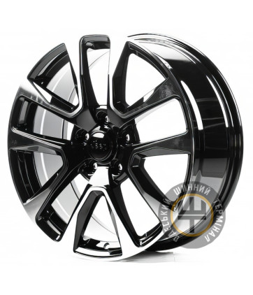 Replica JE20377 8x20 5x127 ET56.4 DIA71.5 Gloss Black Machined Face (Черный глянцевый полированное лицо)
