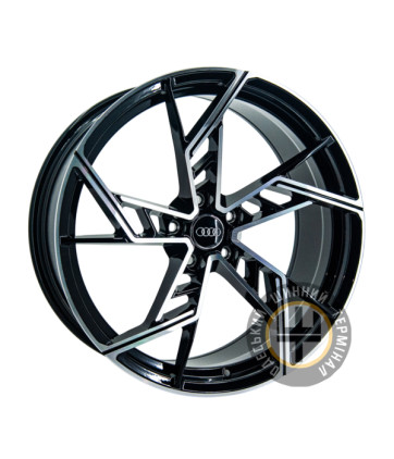 GT FA835 9x20 5x112 ET30 DIA66.45 Черный с алмазной механической обработкой лицевой поверхности