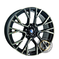 Replica BMW GT 5769 10.5x20 5x112 ET40 DIA66.5 Black polished (Черный с полированной лицевой частью)
