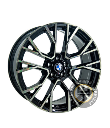 Replica BMW GT 5769 10.5x20 5x112 ET40 DIA66.5 Black polished (Черный с полированной лицевой частью)