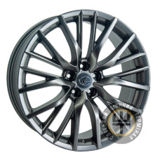 Replica Toyota GT 5316 8x20 5x114.3 ET30 DIA60.1 Серый, полированные спицы и обод