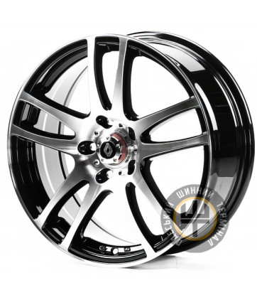 Replica RN5099 6.5x16 5x114.3 ET50 DIA66.1 Gloss Black Machined Face (Черный глянцевый полированное лицо)