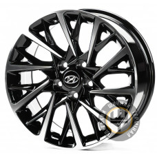 Replica HND142 7.5x17 5x114.3 ET45 DIA67.1 Gloss Black Machined Face (Черный глянцевый полированное лицо)