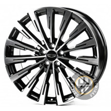 Replica Geely3360 8x20 5x108 ET52 DIA63.4 Черный с алмазной механической обработкой лицевой поверхности