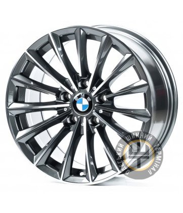 Replica B3241 8x17 5x120 ET25 DIA72.6 Dark Gunmetal Machined Face