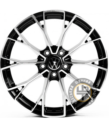 Replica VV3405 8x19 5x112 ET38 DIA57.1 Черный с алмазной механической обработкой лицевой поверхности