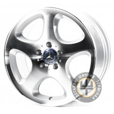 Replica MR331 8x17 5x112 ET37 DIA66.6 Silver Machined Face