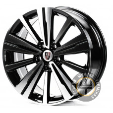 Replica Roewe686 7.5x18 5x112 ET41 DIA57.1 Черный с алмазной механической обработкой лицевой поверхности