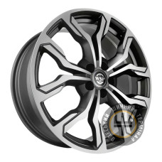 WSP Italy Volkswagen (WD002) New York 7.5x18 5x112 ET35 DIA57.1 Matt gun metal polished