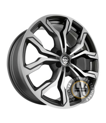 WSP Italy Volkswagen (WD002) New York 7.5x18 5x112 ET35 DIA57.1 Matt gun metal polished