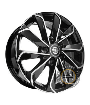 WSP Italy KIA (WD003) Corinto 6.5x16 5x114.3 ET48 DIA67.1 Gloss_Black_Polish (Черный глянцевый с полированной лицевой порверхностю)