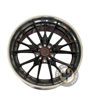 WS FORGED WS-116C 10.5x20 5x132 ET28 DIA66.5 Satin black lip polish