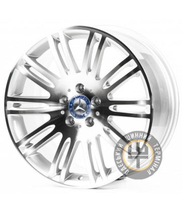 Replica MR162 8.5x18 5x112 ET38 DIA66.6 Silver Machined Face