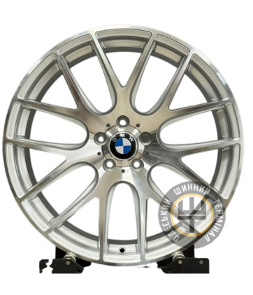 Replica B167 8.5x20 5x112 ET26 DIA66.5 Silver Machined Face